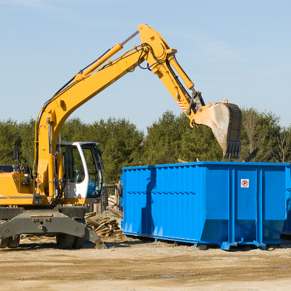 what size residential dumpster rentals are available in Milton MI